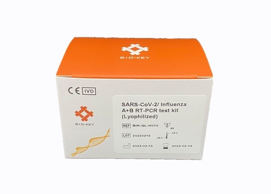 Tổ hợp được CE phê duyệt về đường hô hấp Vi rút SARS-CoV-2 Vi rút cúm A B Xét nghiệm PCR Đông lạnh Bột khô